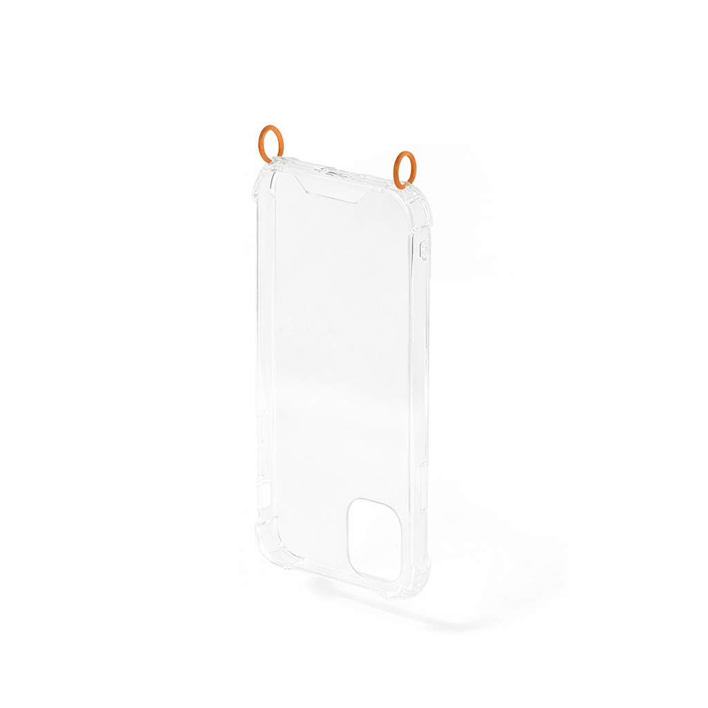 Clear Phone Case with Orange Rings