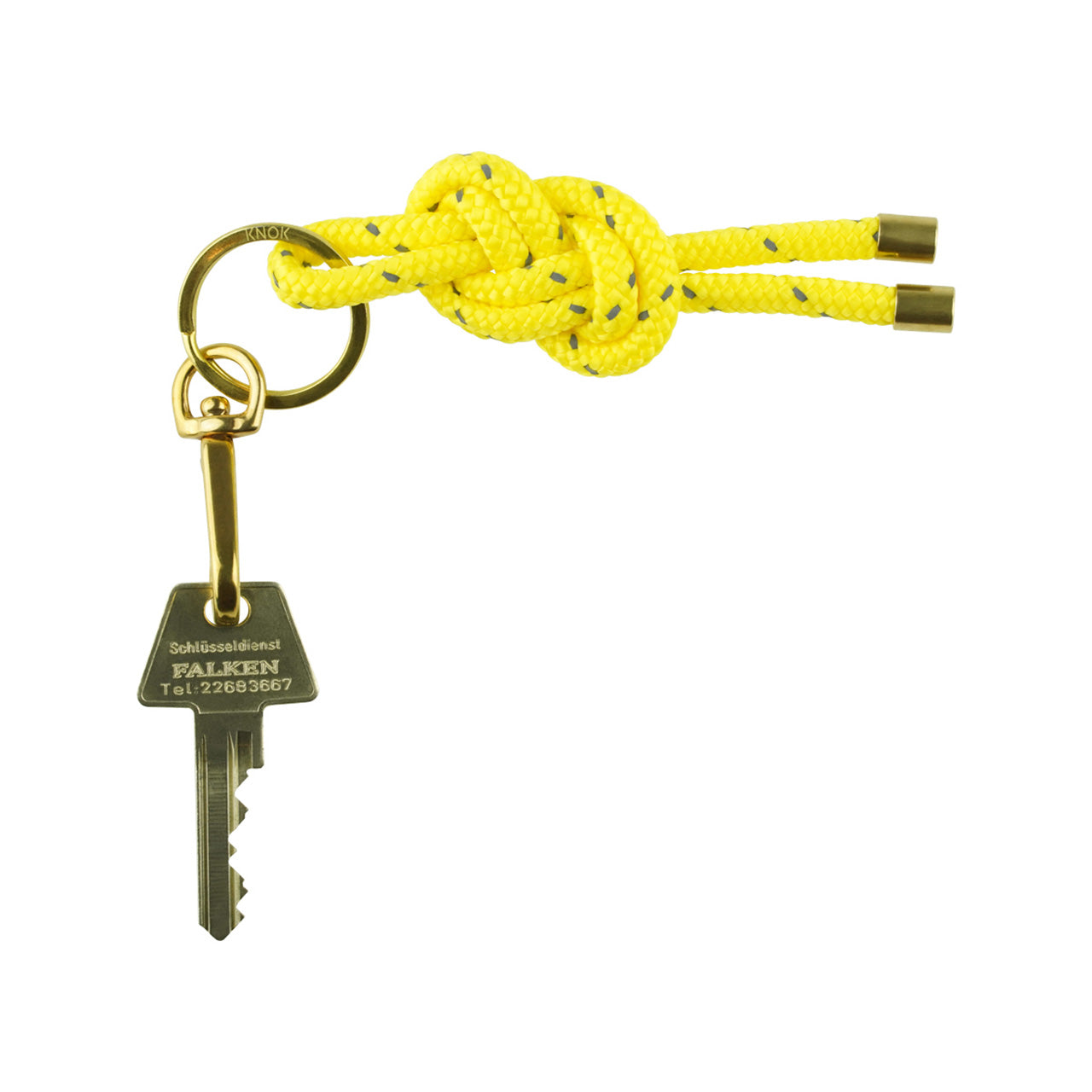 Knot Key Ring Yellow Reflect | Keychain | Keyholder | KNOK – knokstore.com